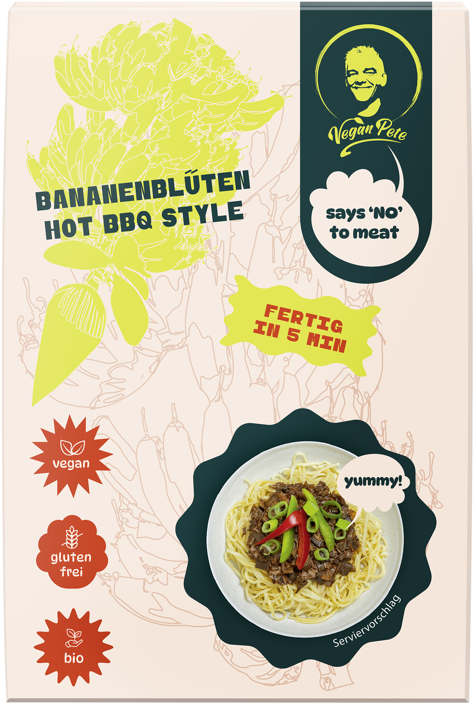 Bananenblüten Hot BBQ Style 250g/A
